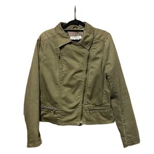 Label Of Graded Goods Light Zip Up Jacket - Olive Green - Size 12